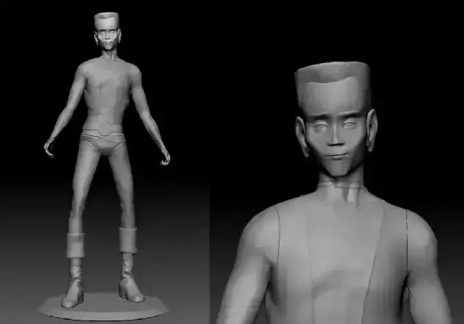 Cannonball man 3D print model