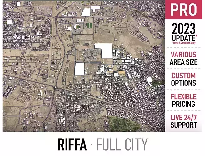 Riffa Low-poly 3D model