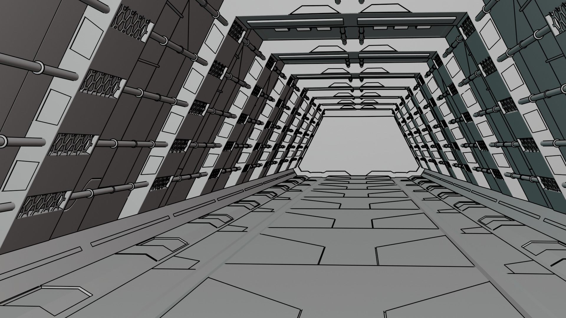 Syfy Corridor 3D model_2