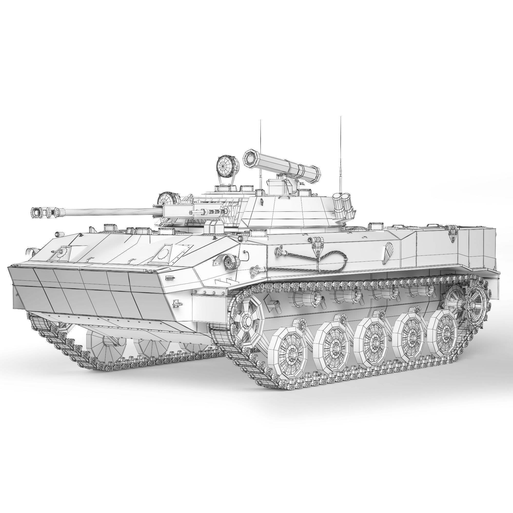 BMD-3 Bakhcha 1990 3D model_10