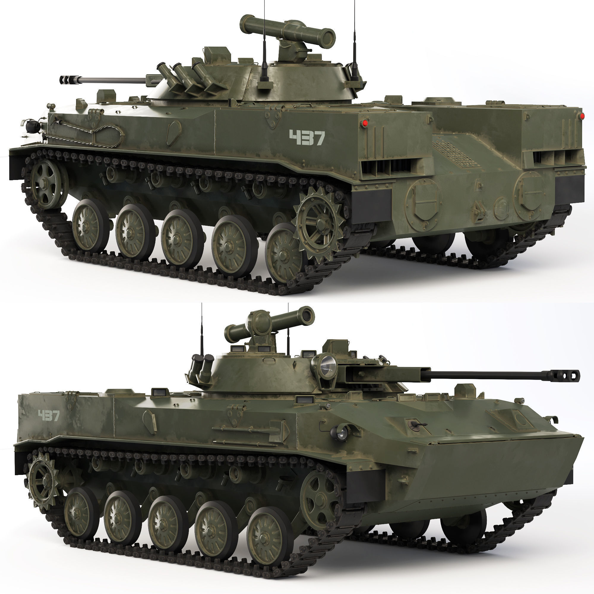 BMD-3 Bakhcha 1990 3D model_3