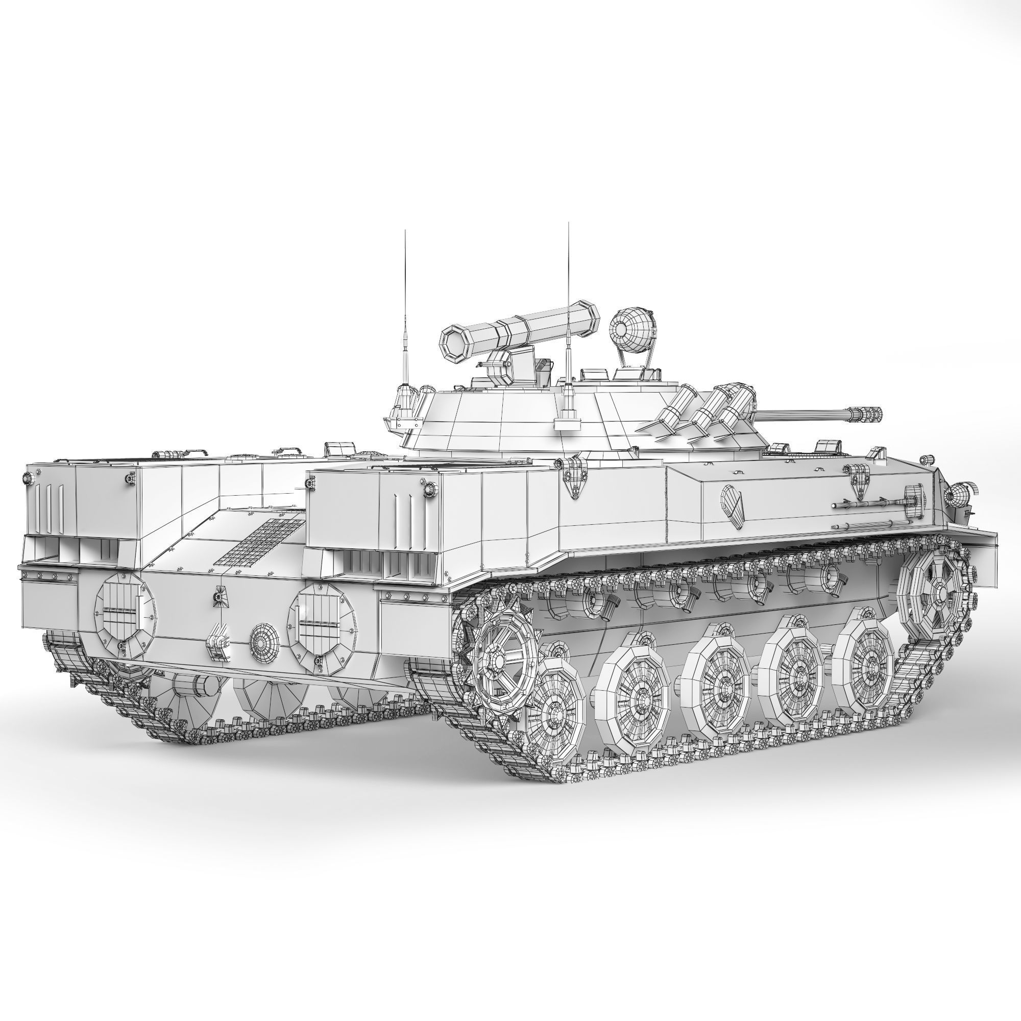 BMD-3 Bakhcha 1990 3D model_11