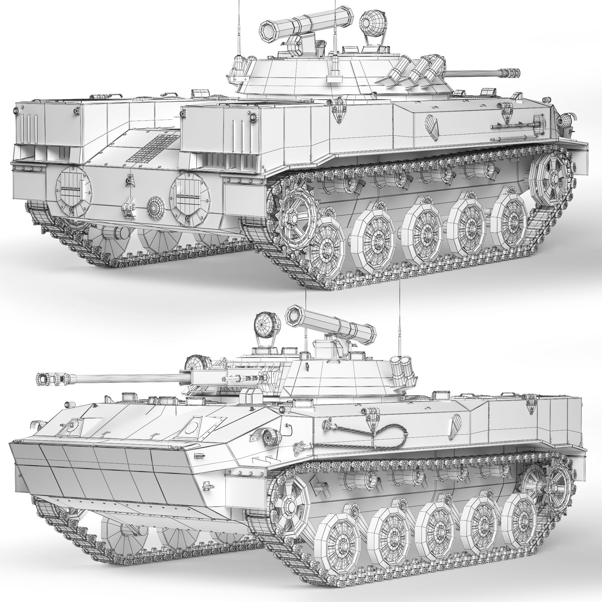 BMD-3 Bakhcha 1990 3D model_12