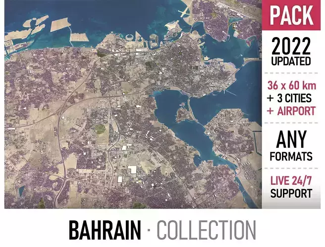 Bahrain - 3D City Model 3D Model Collection