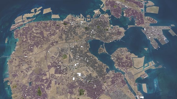 Bahrain - 3D City Model 3D Model Pack 3