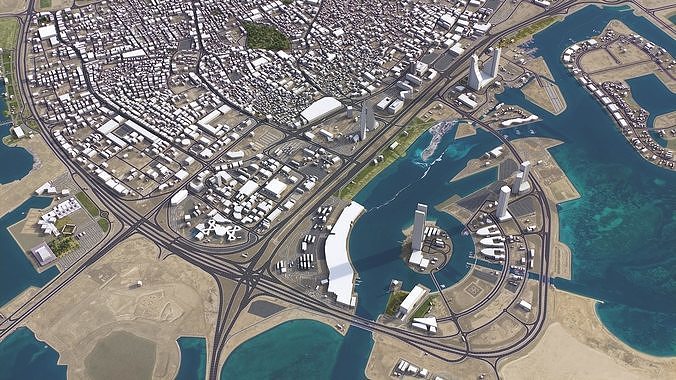 Bahrain - 3D City Model 3D Model Pack 6