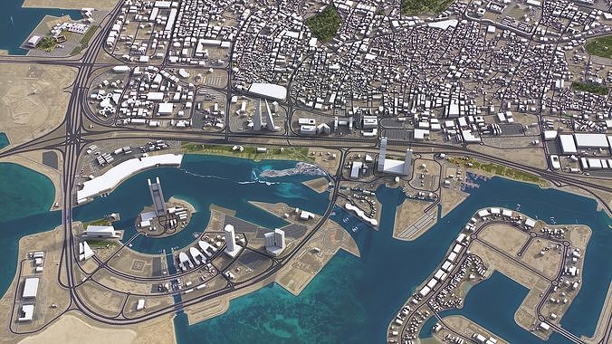 Bahrain - 3D City Model 3D Model Pack 7