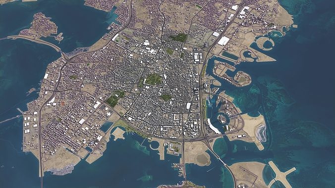 Bahrain - 3D City Model 3D Model Pack 2