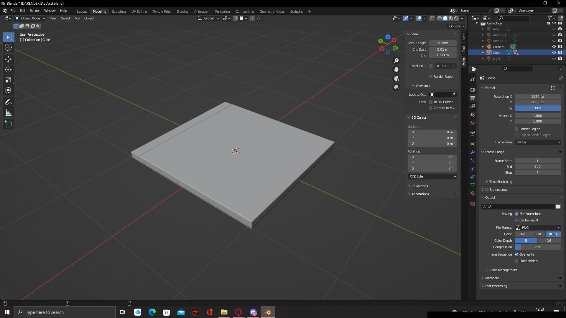 CD case With CD 3D model_8