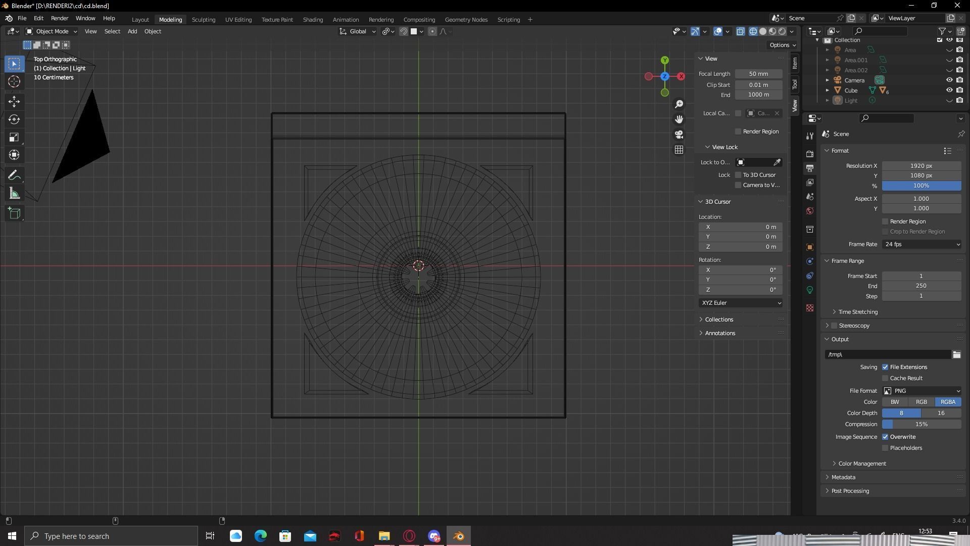 CD case With CD 3D model_6