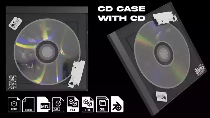 CD case With CD 3D model