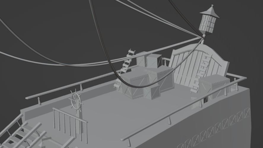Pirate Ship Model 3D model_6