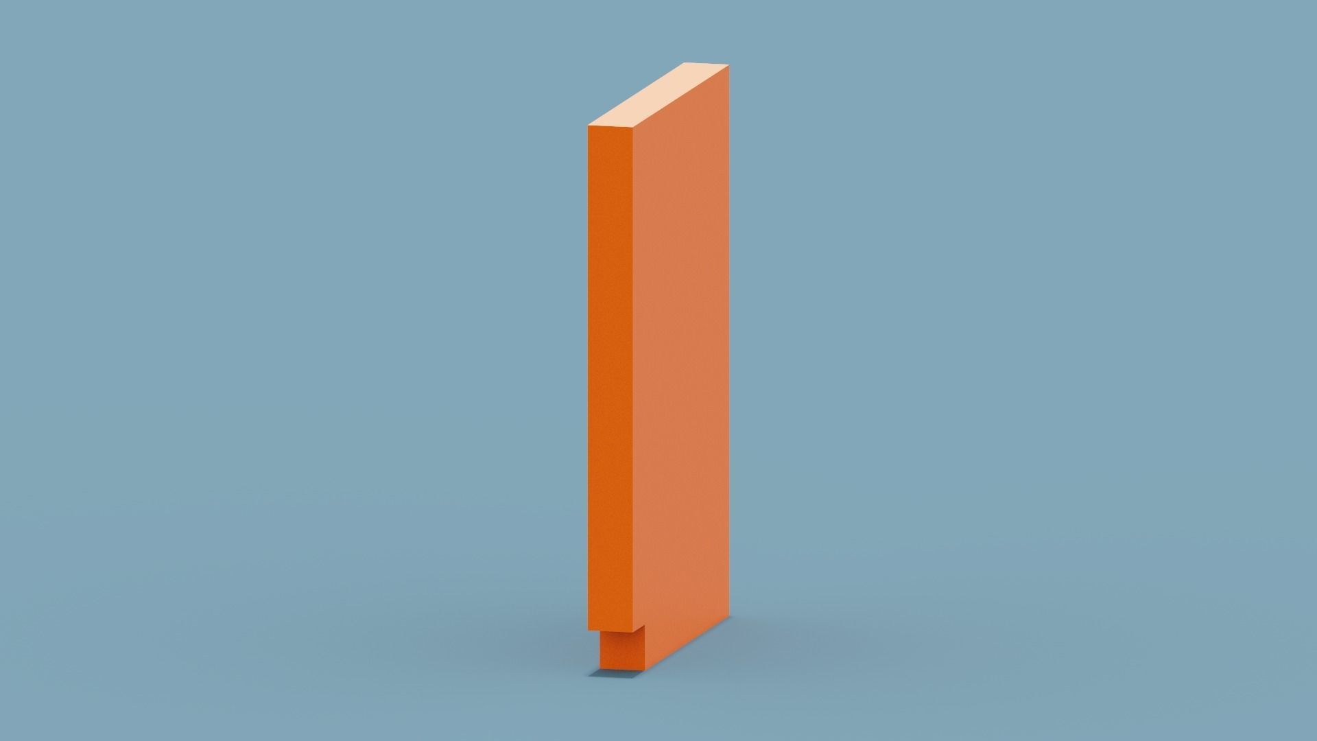 Orange Gameboy Low-poly 3D model_3