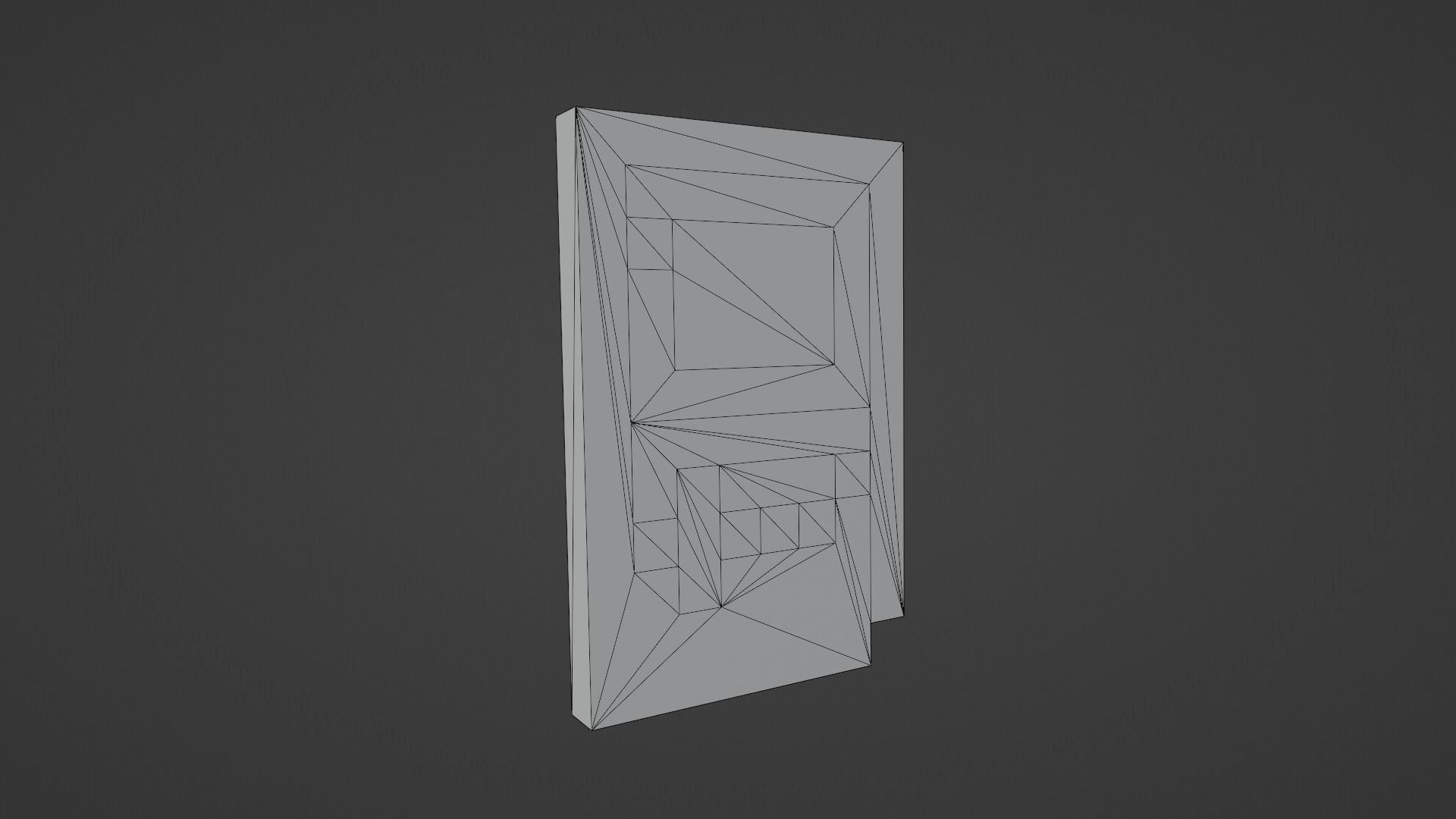 Orange Gameboy Low-poly 3D model_12