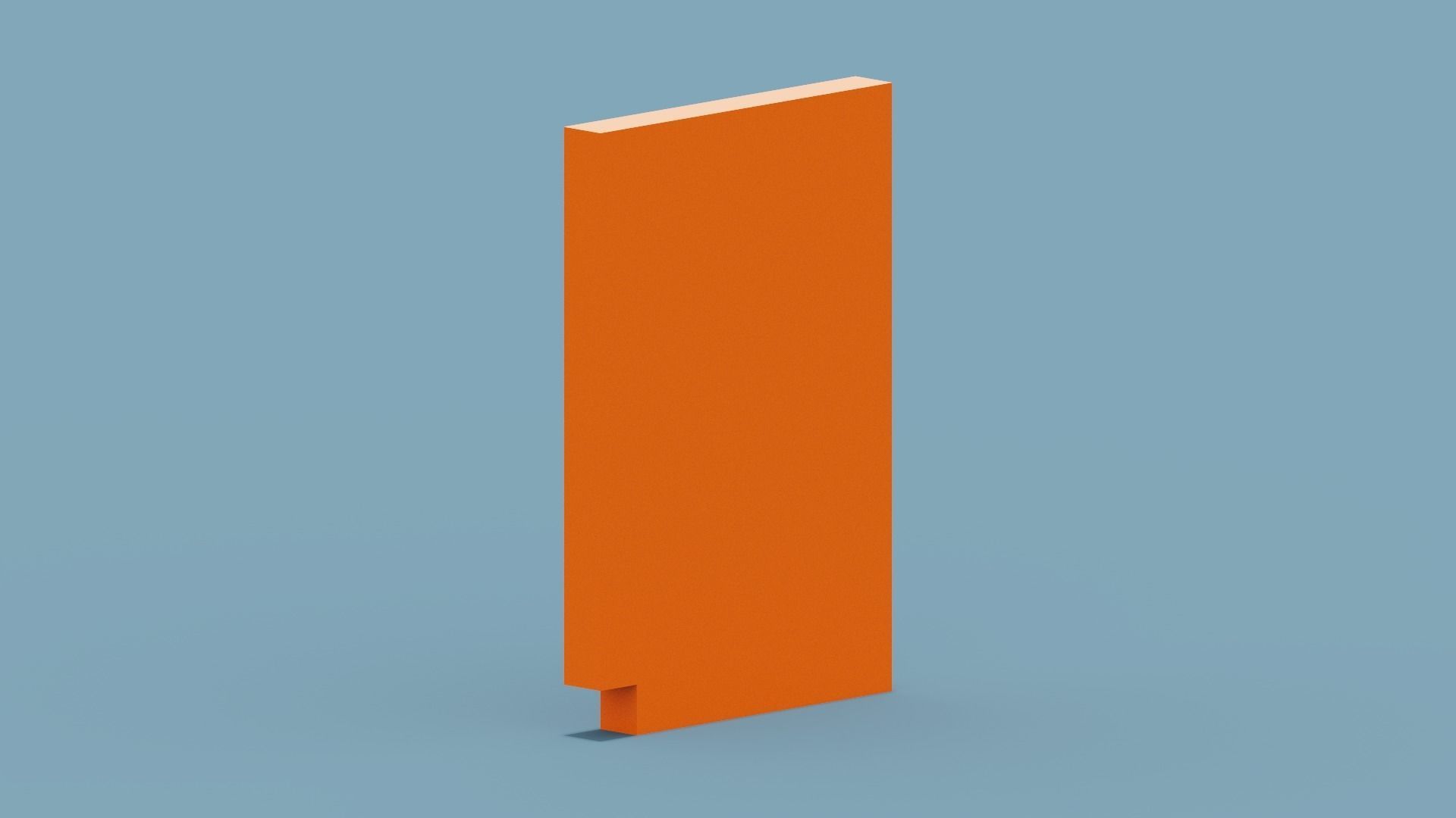 Orange Gameboy Low-poly 3D model_2