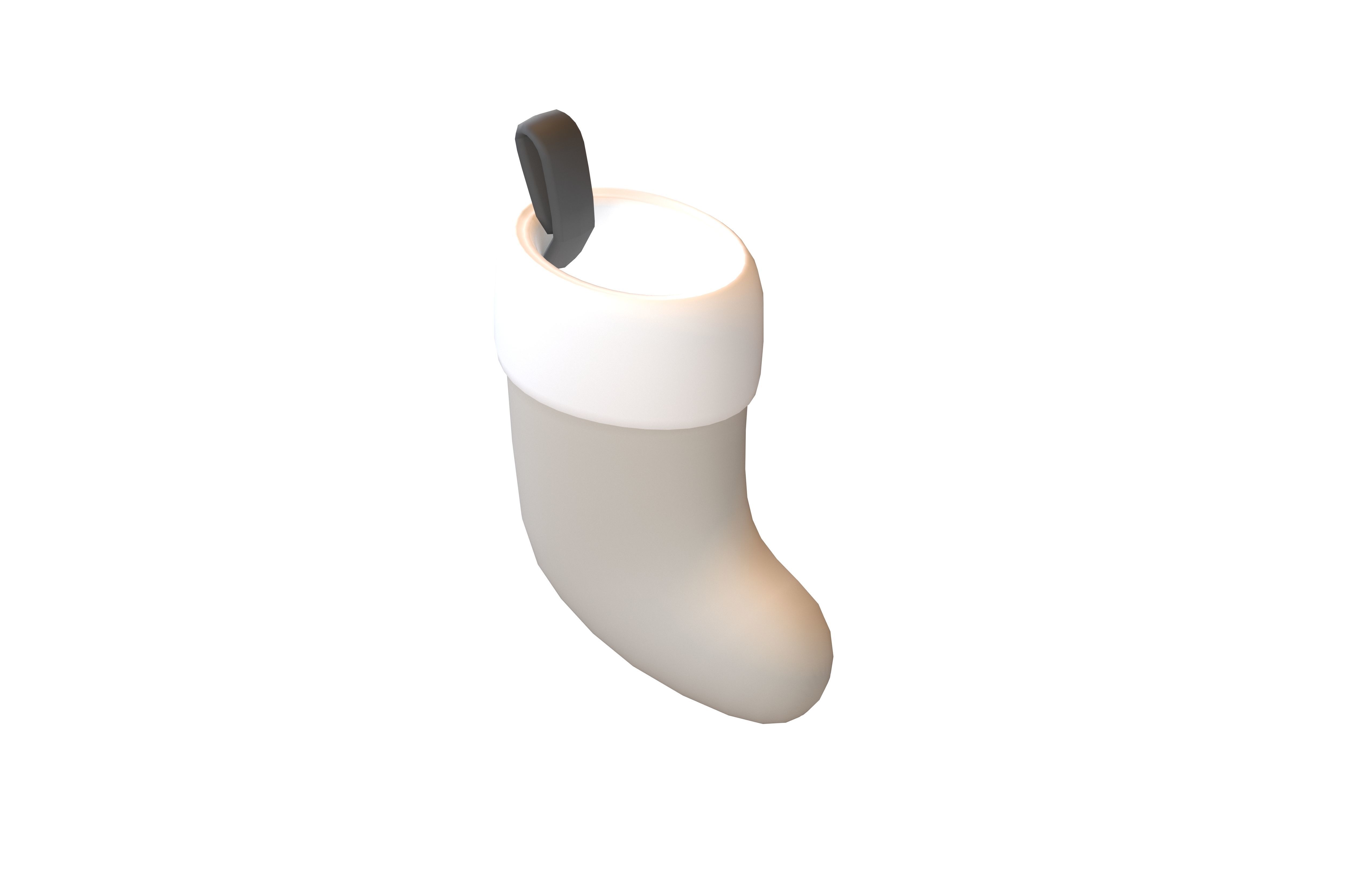 Christmas Sock v1 007 Low-poly 3D model_2