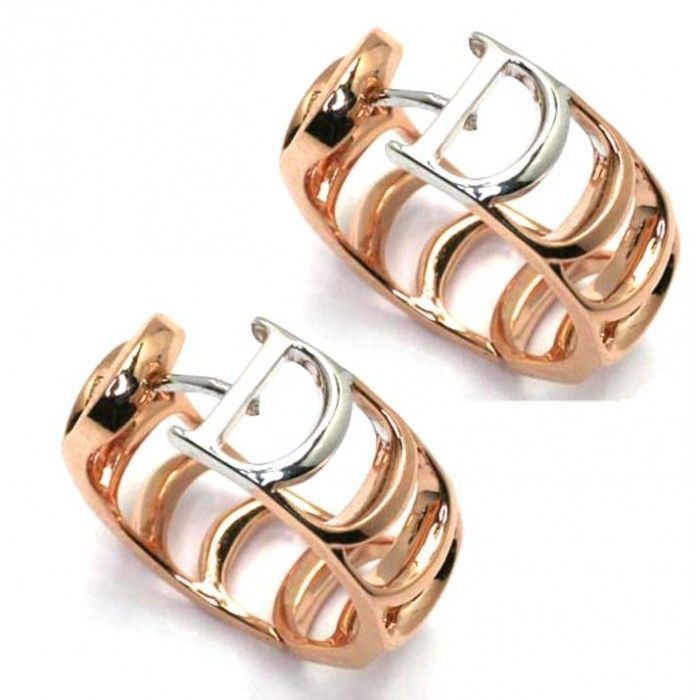 YD244 two tone gold and rose gold ring 3D print model_2