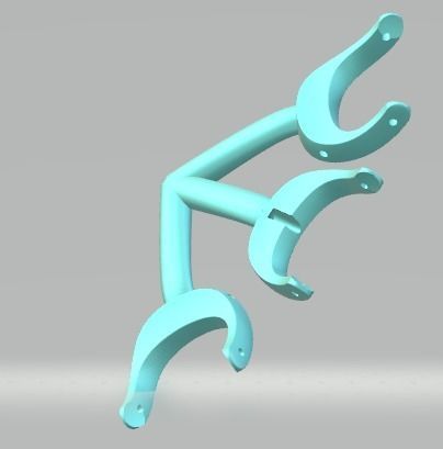 YD244 two tone gold and rose gold ring 3D print model_10