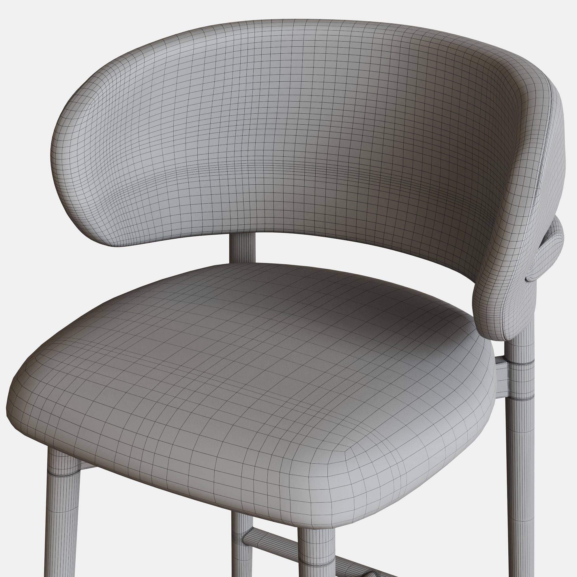 Bar stool MATTEO by Noho Home 3D model_5