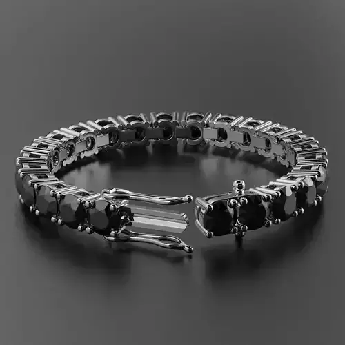 Tennis Braclet Round 8mm  3D print model