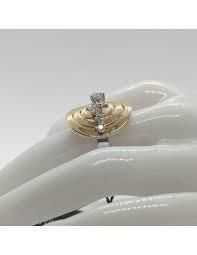 YD246 gold and diamond ring 3D print model_27