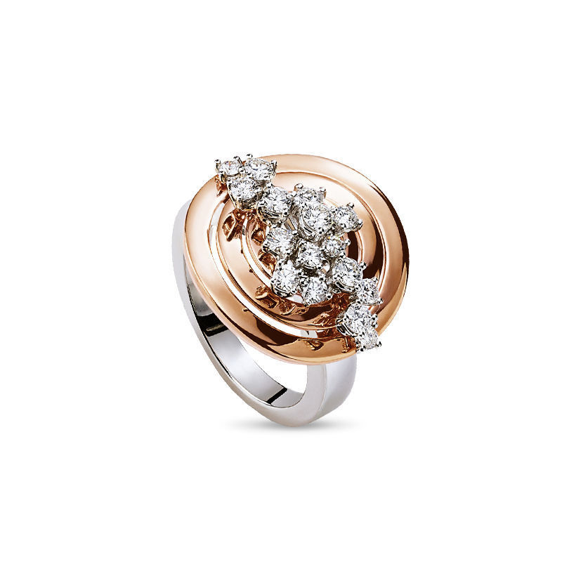 YD246 gold and diamond ring 3D print model_4