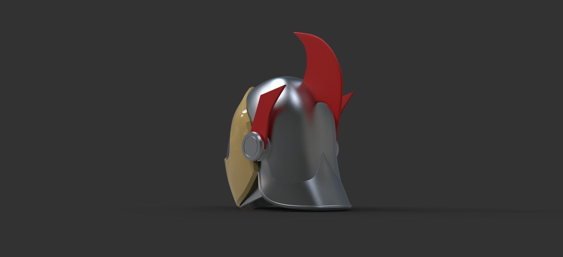 Actarus Helmet Duke Fleed  3D print model_4