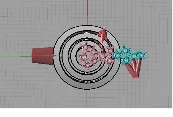 YD247 pair of gold and silver earrings 3D print model_15