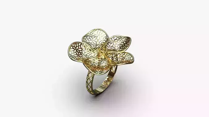 Light floral ring