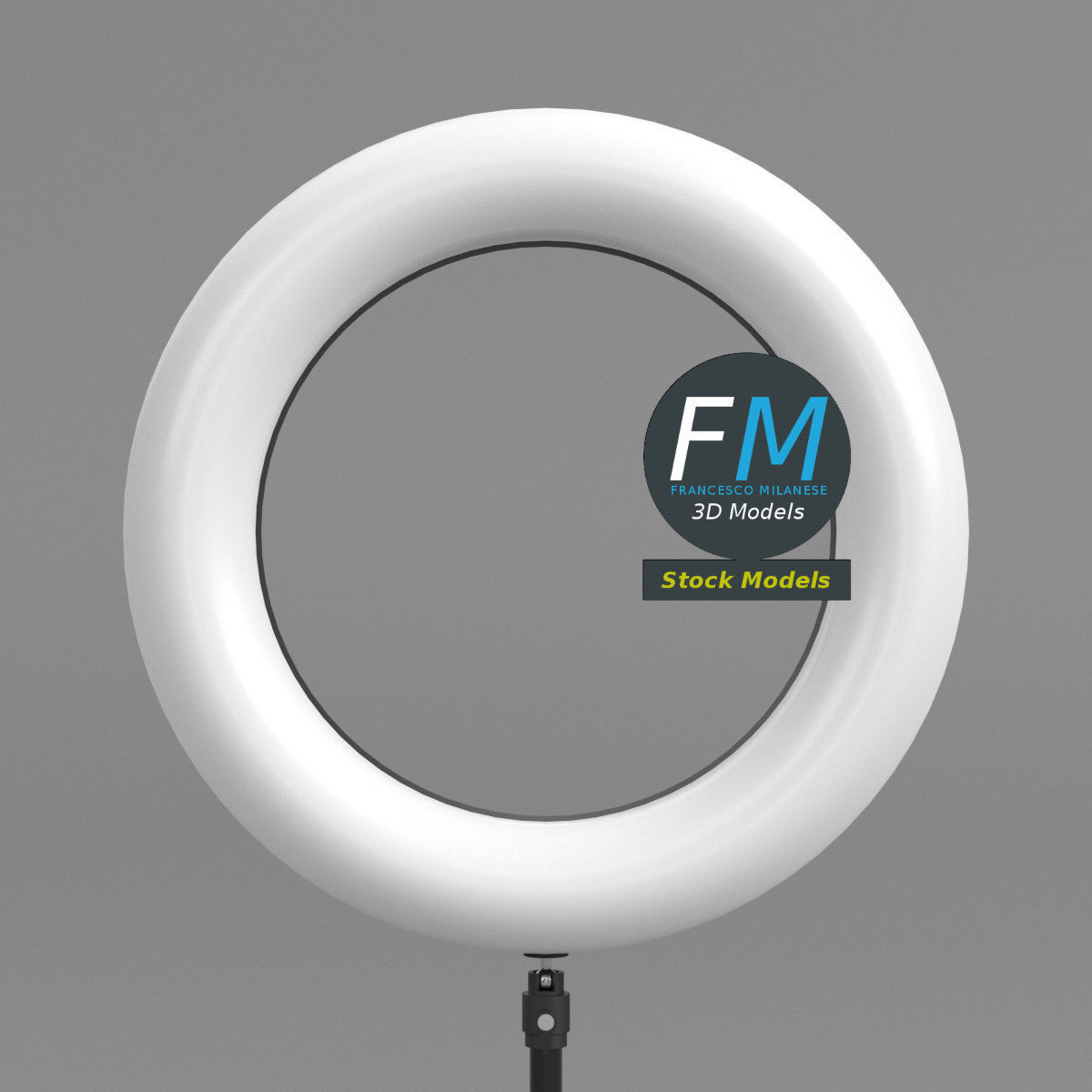 Light ring stand set 3D model_3