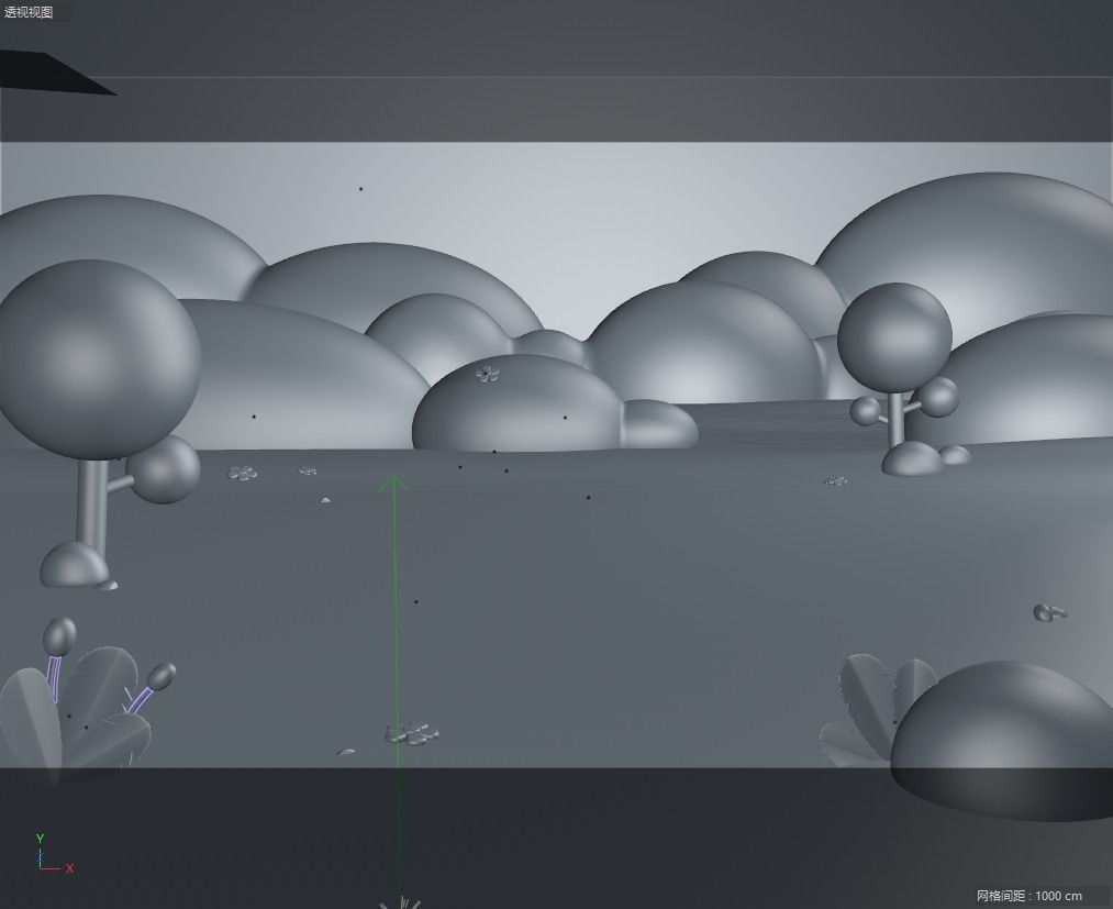 cartoon forest scene 3D model_4
