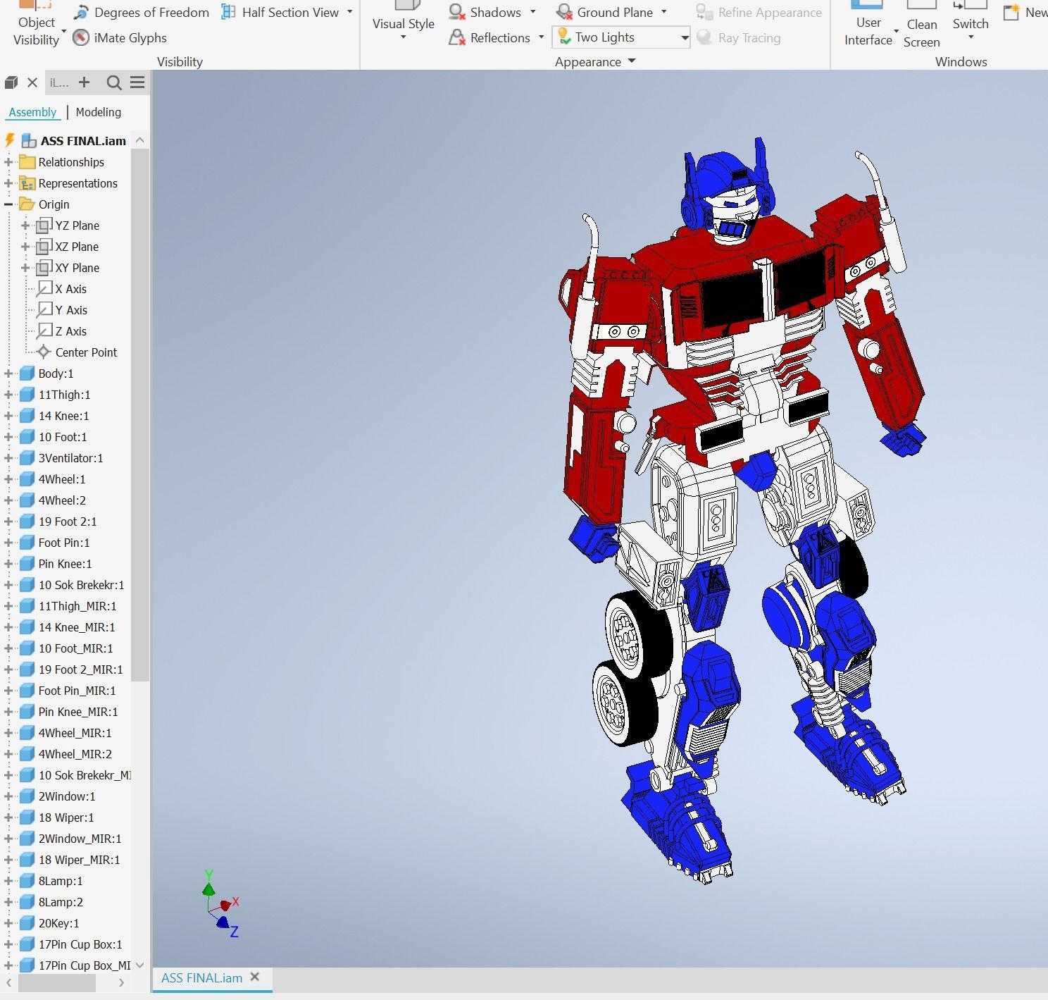 OPTIMUS PRIME TRANSFORMERS AUTOBOTS 3D model_10
