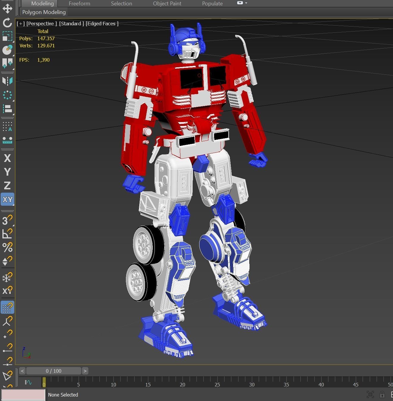 OPTIMUS PRIME TRANSFORMERS AUTOBOTS 3D model_8