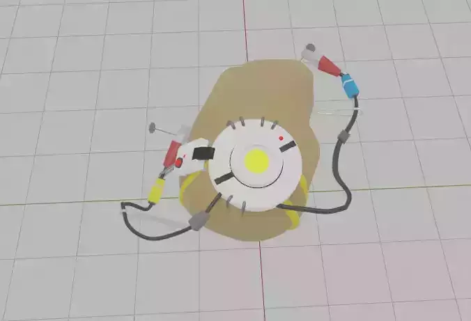 PotatOS potato with wire 3D model