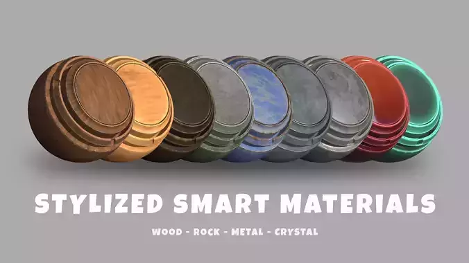 Stylized smart material bundle for substance painter V1 Texture
