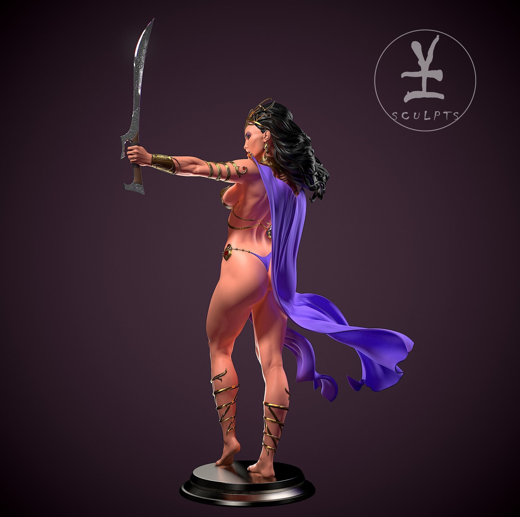 Dejah Toris with NSFW 3D print model_3