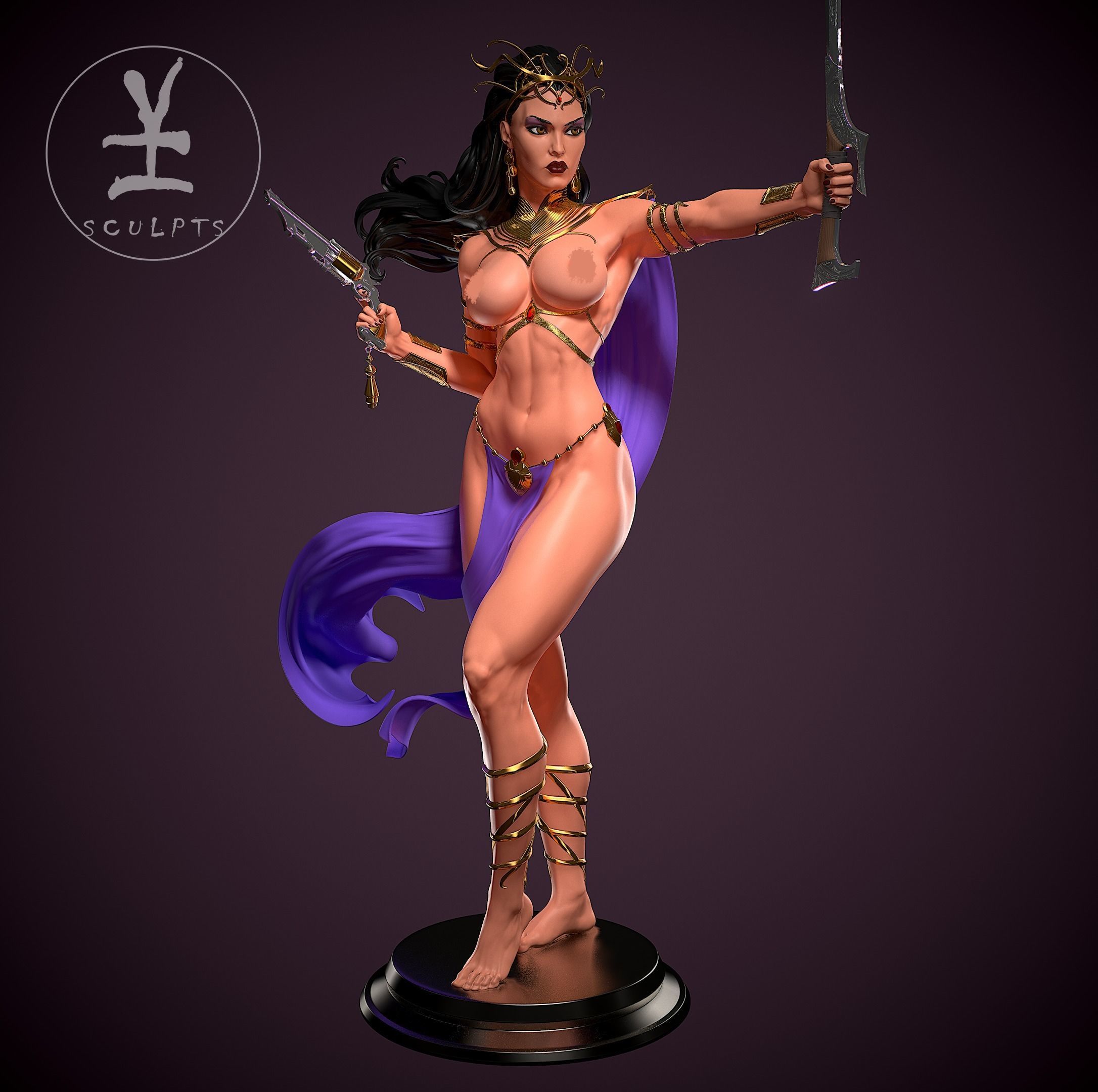 Dejah Toris with NSFW 3D print model_7