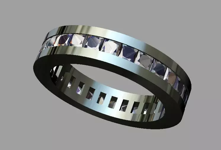 Princess Ring 3D print model_0