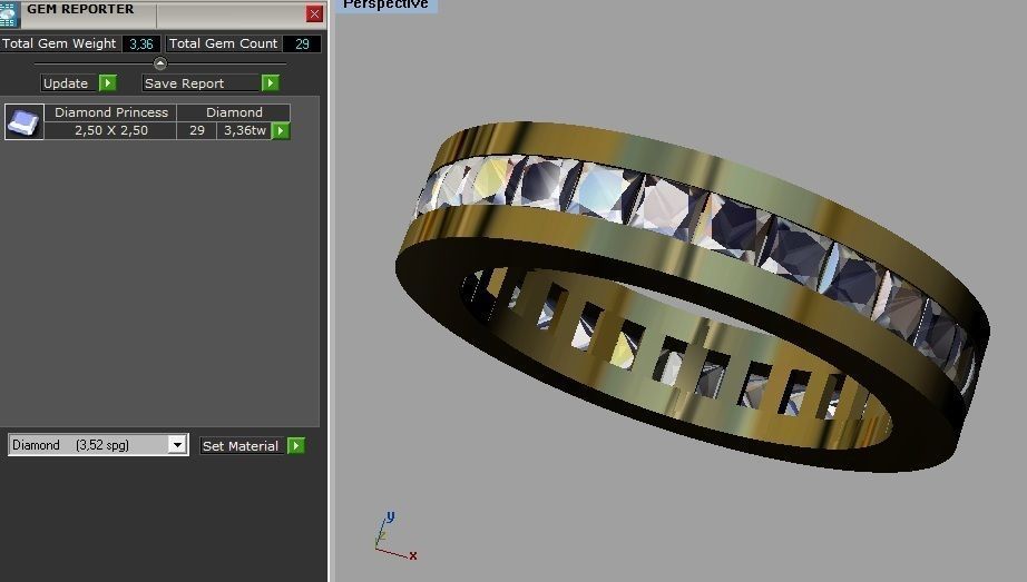 Princess Ring 3D print model_5