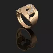 YD249 rose gold ring 3D print model