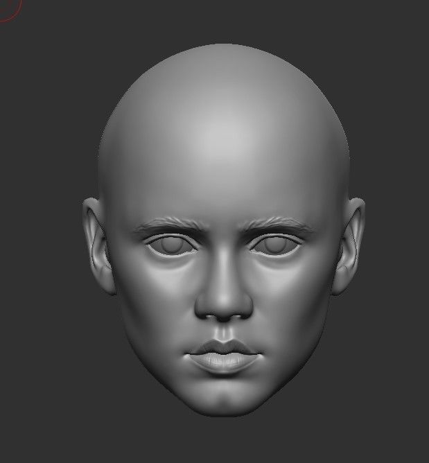 Wednesday Addams Head and Hair 2 pieces 3D Stl for Print 3D print model_2