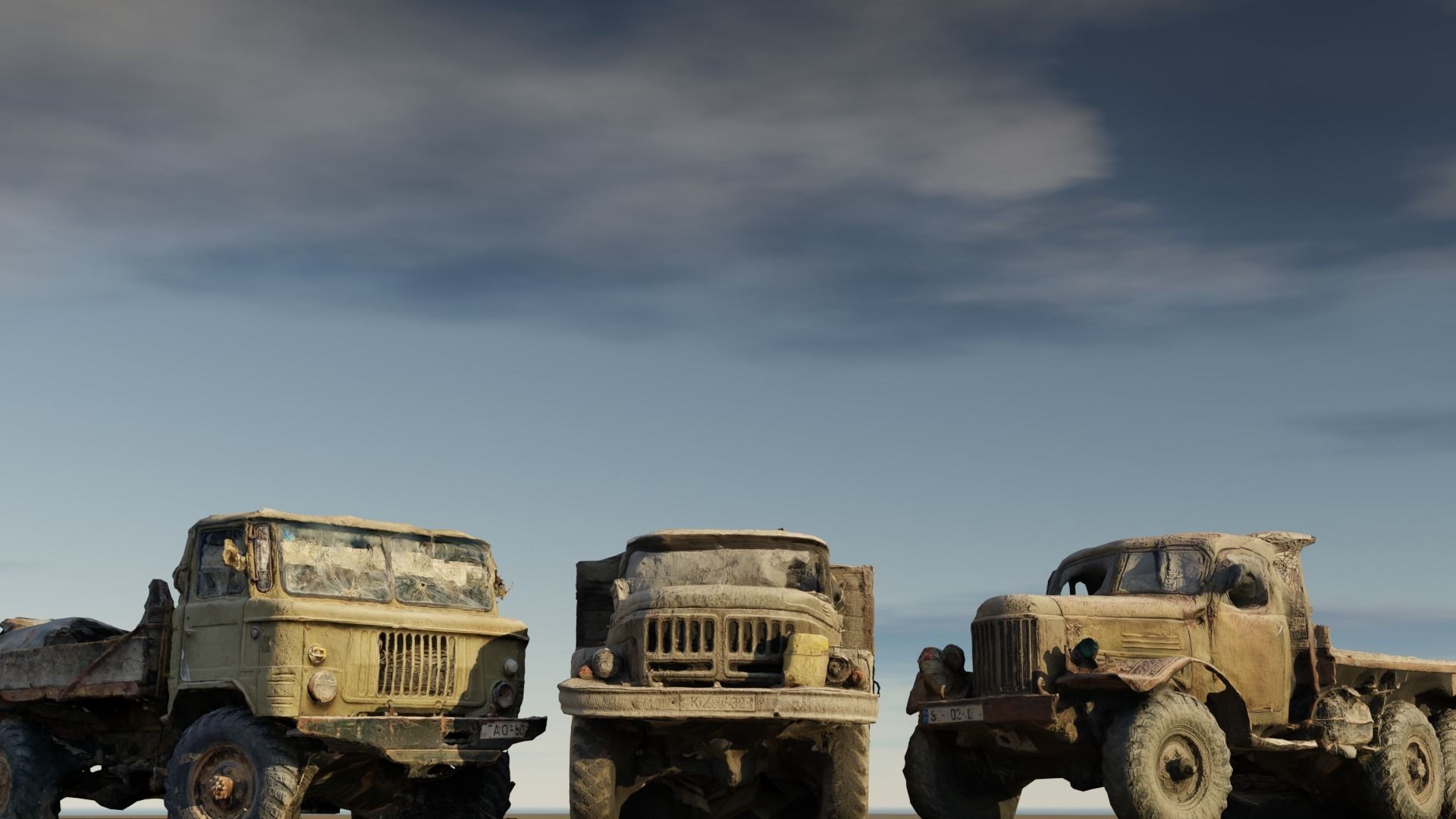 Soviet Truck Pack 3D model_2