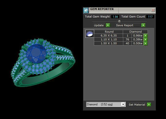Engagement Ring 3D print model_9
