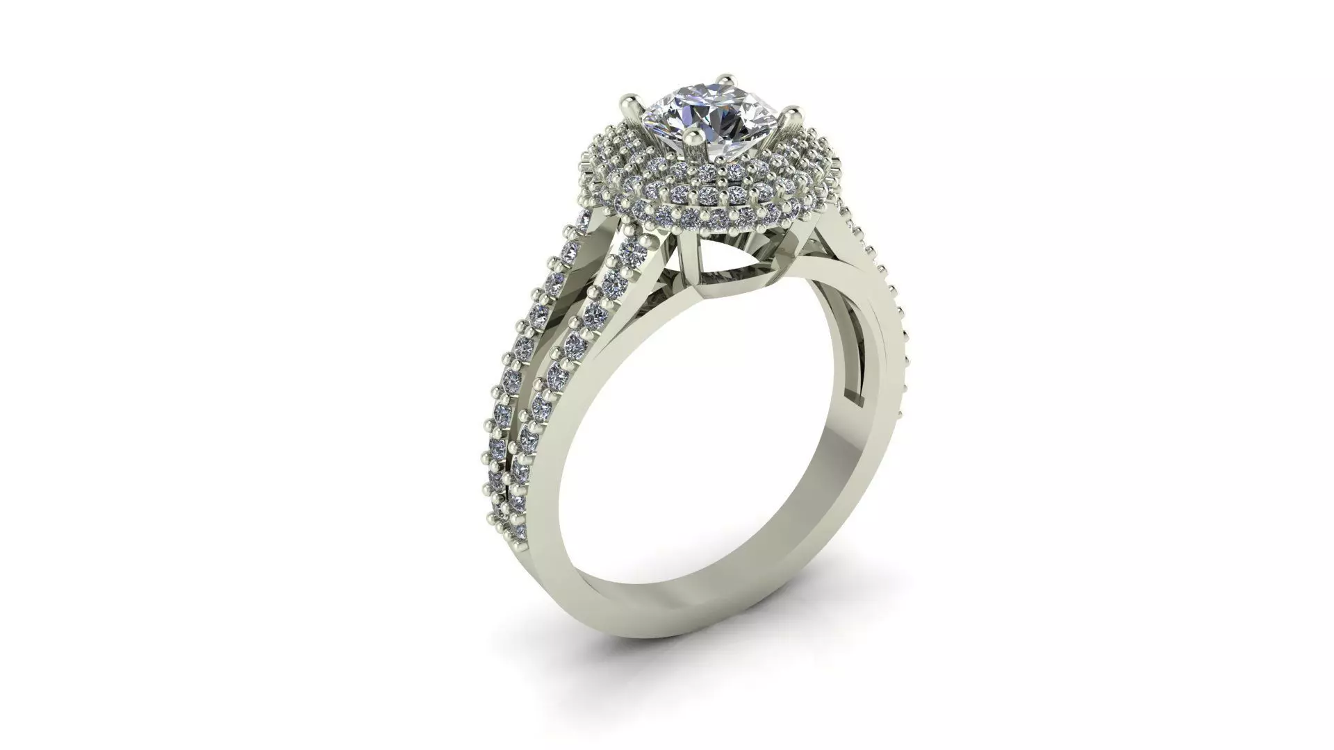 Engagement Ring 3D print model_0