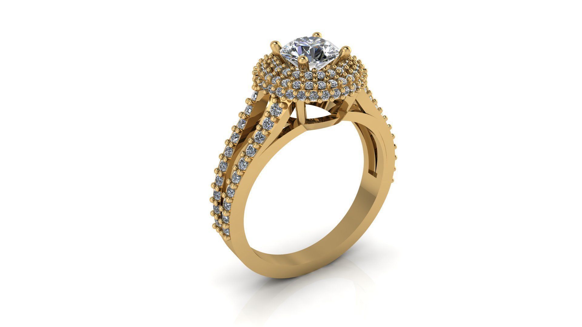 Engagement Ring 3D print model_2