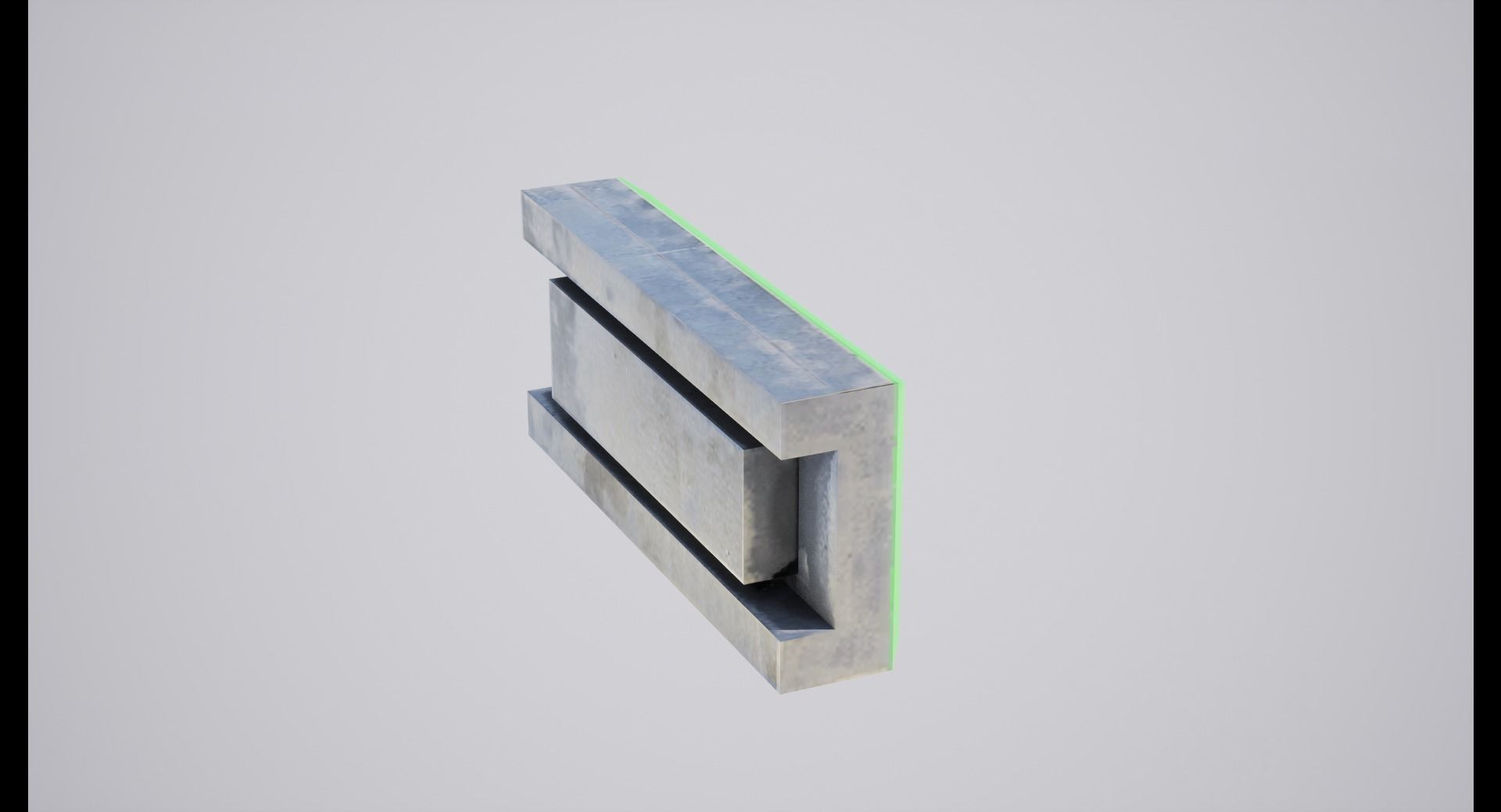 Exit sign Low-poly 3D model_5