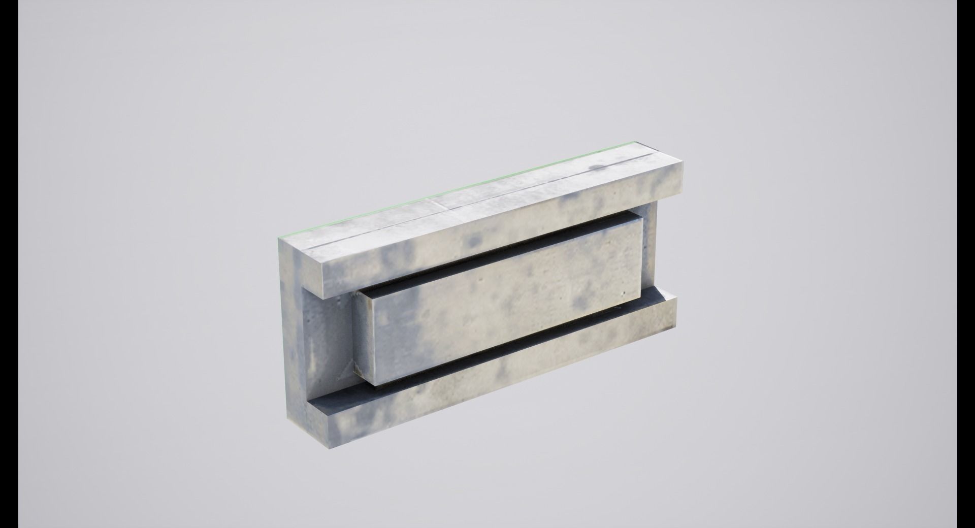 Exit sign Low-poly 3D model_4