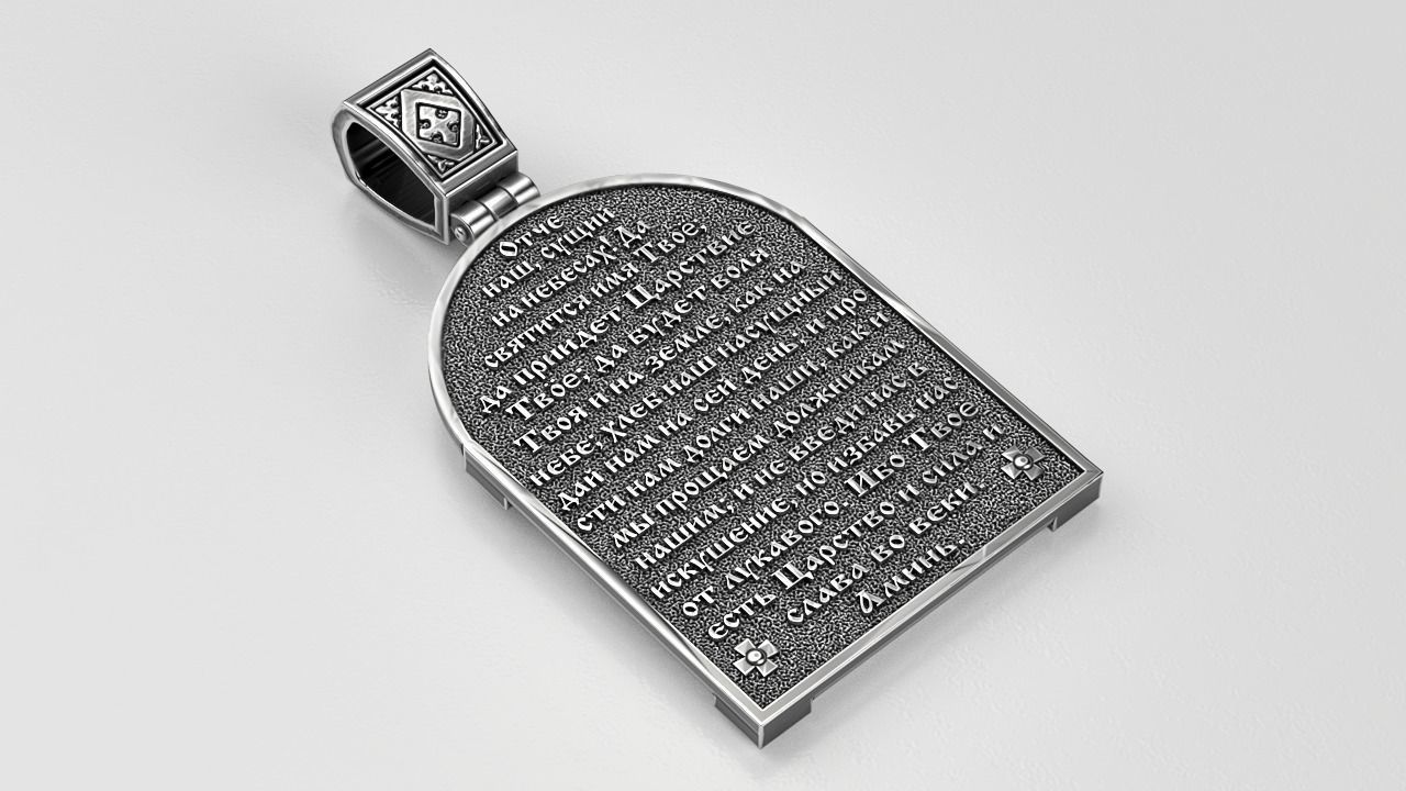 Ortodox St Nicolas pendant 002 3D print model_6