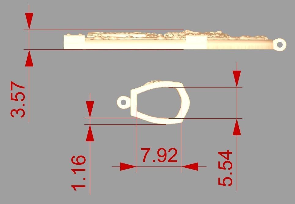 Ortodox St Nicolas pendant 002 3D print model_9