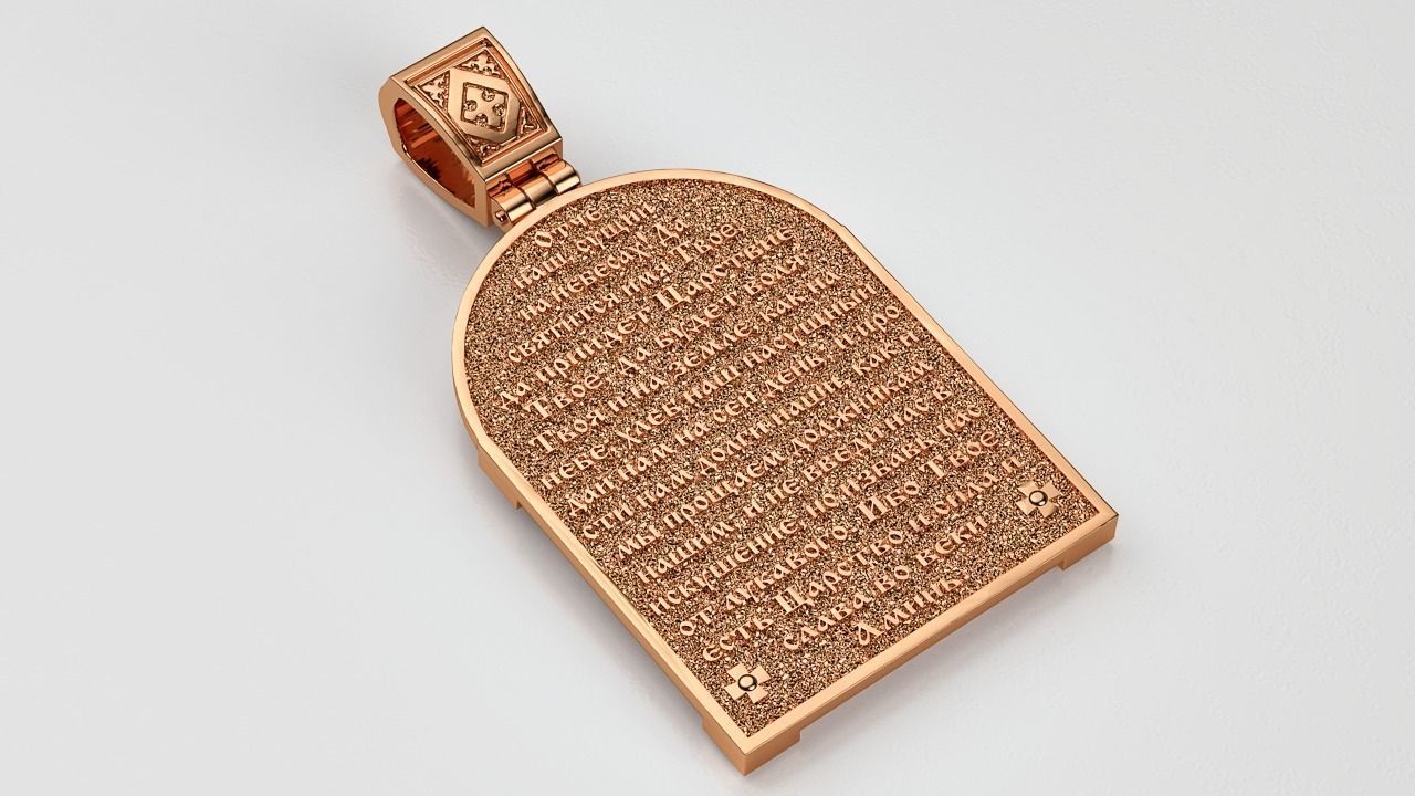 Ortodox St Nicolas pendant 002 3D print model_3